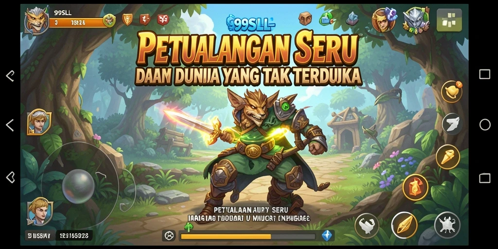 Tampilan gameplay 99SLL dengan petualangan yang mendebarkan.