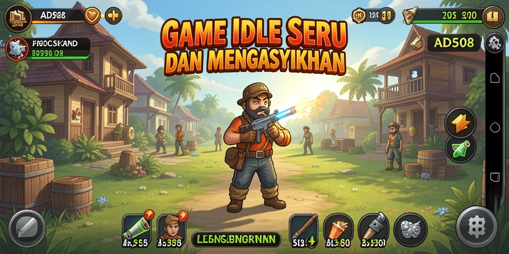 Tampilan gameplay menarik dari ADS508 di layar.