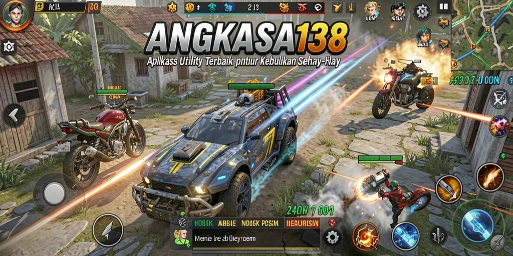 Tampilan antarmuka pengguna aplikasi ANGKASA138 yang menarik dan fungsional.