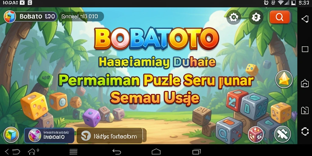 Screenshot BOBATOTO menampilkan gameplay Puzzle yang seru.