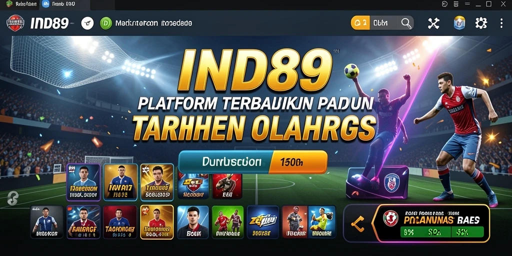 Tangkapan layar menampilkan gameplay taruhan olahraga yang menarik di IND89.