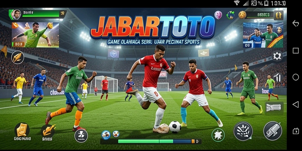 Gameplay seru JABARTOTO dengan aksi olahraga yang mendebarkan.