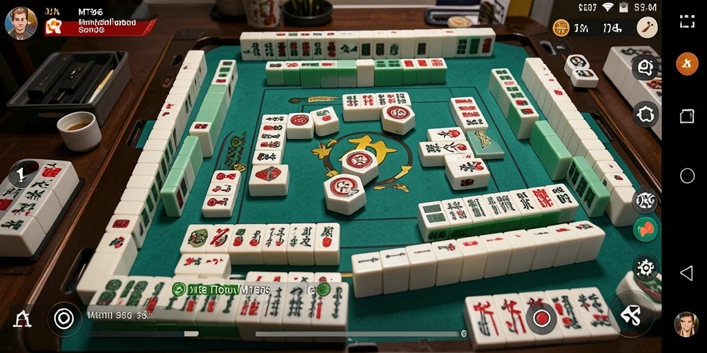 Tampilan gameplay MT966 yang seru dan menantang dalam Mahjong.