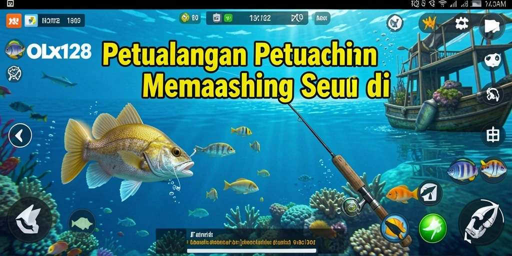 Gameplay menarik OLX128 dengan berbagai lokasi memancing.
