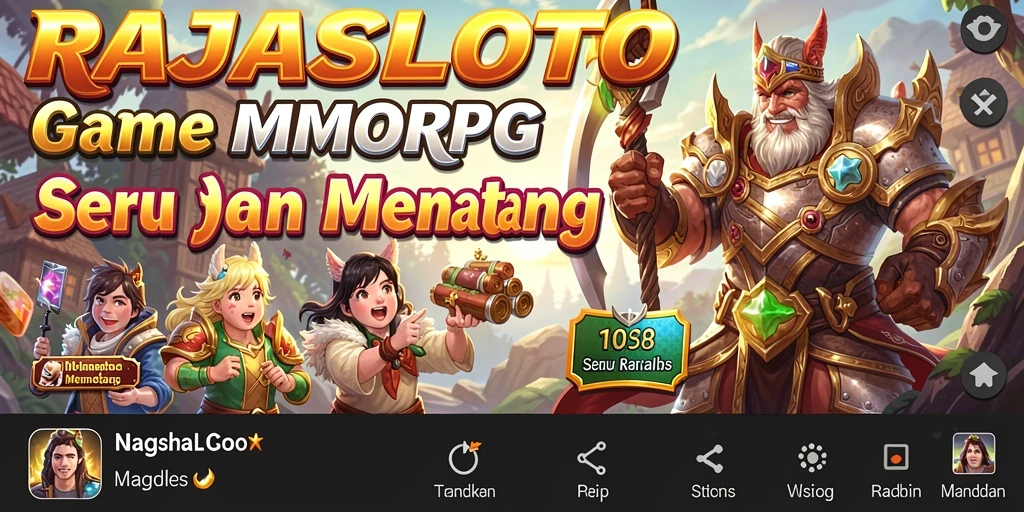 Tampilan gameplay menarik dari RAJASLOTO dalam dunia MMORPG.