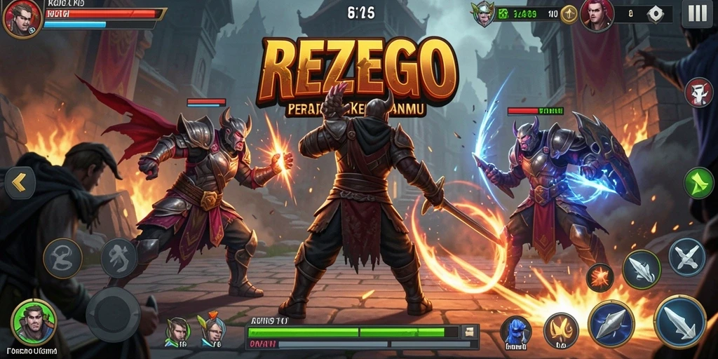Tangkapan layar utama menampilkan aksi mendebarkan dalam game Tower Defense.
