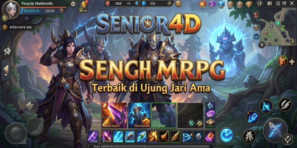 Tampilan gameplay <strong>SENIOR4D</strong> yang epik menunjukkan pertempuran seru dan interaksi karakter.