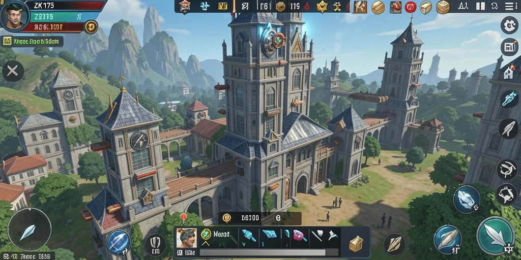 Tampilan gameplay ZK1177 yang mendebarkan dalam mode Tower Defense.